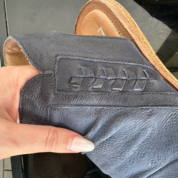 Miz Mooz Blue Leather Sandals - Picture 7 of 7